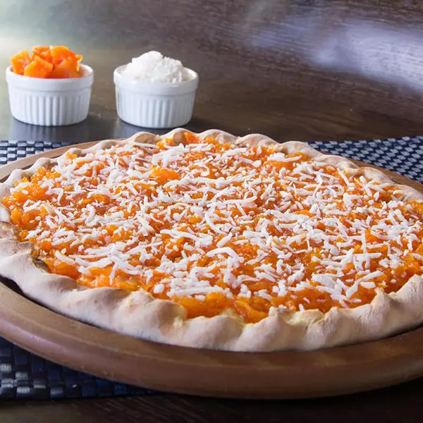 PIZZA DOCE ABOBORA COM COCO
