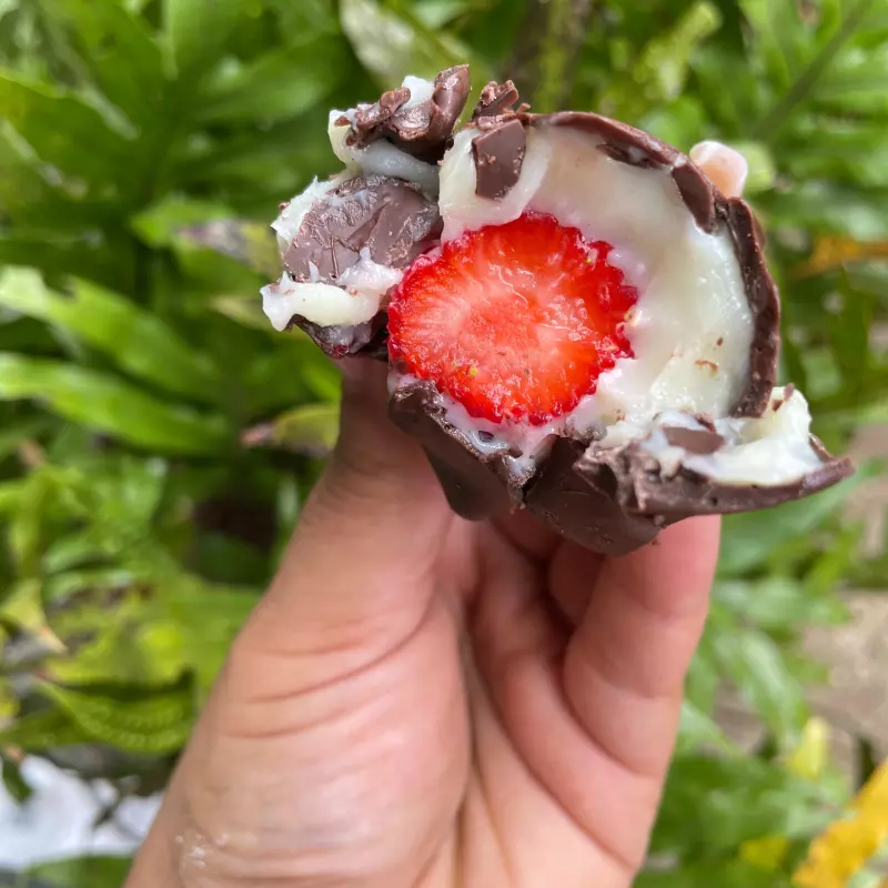 Bombom de morango 🍓