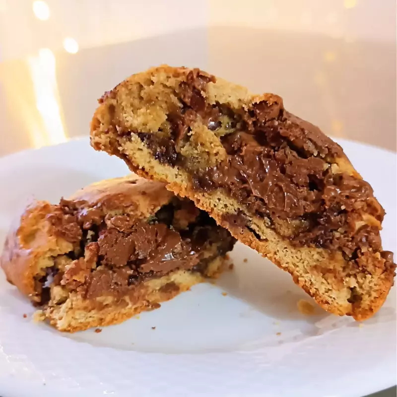 Cookies com recheio de Nutella