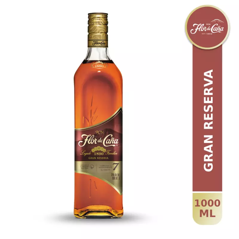 FLOR DE CAÑA GRAN RESERVA 7 AÑOS LTR