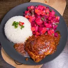 Ensalada rusa con Pollo al horno