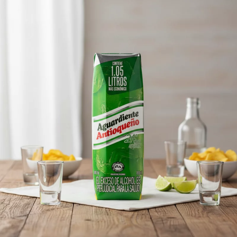Litro Aguardiente Verde