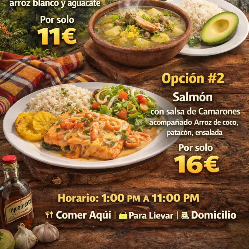 Salmón en salsa de Camaron