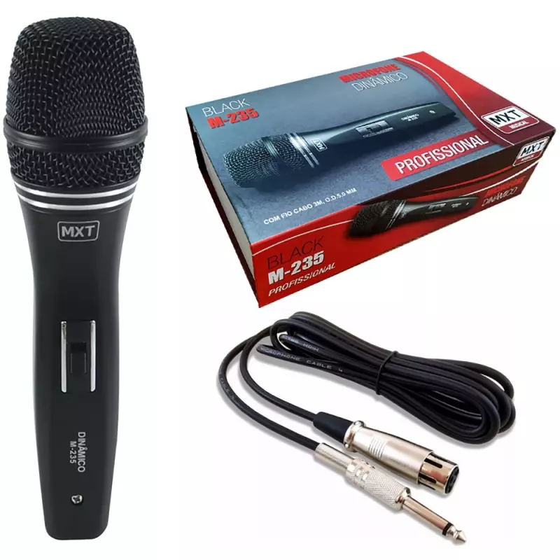 MICROFONE PROFISSIONAL MXT BLK M-235