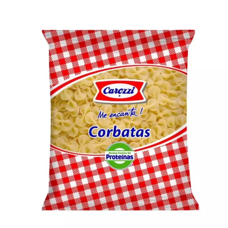 FIDEOS CORBATAS 400G CAROZZI