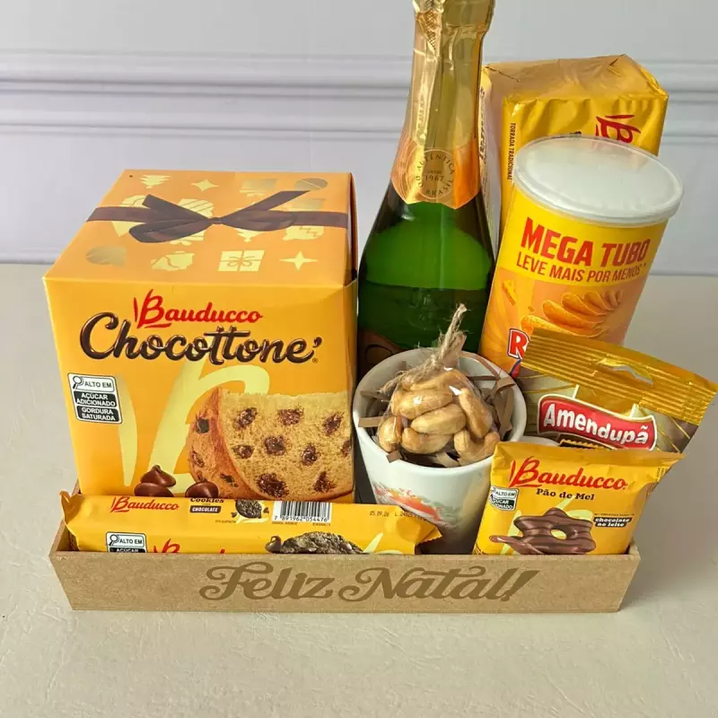 Cesta de natal (método fechado)