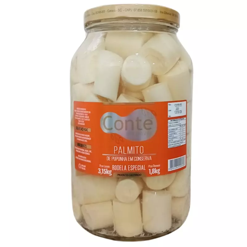 Palmito De Pupu.Rodela Especial 1,8k