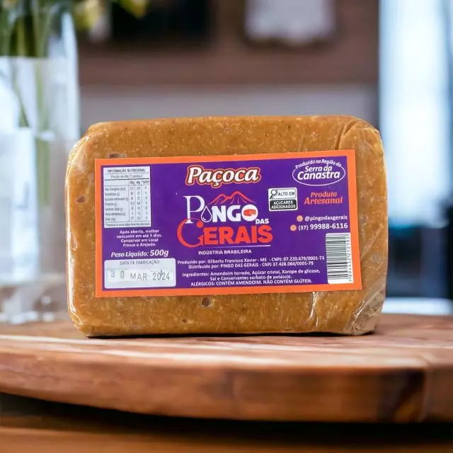 Paçoquinha em barra