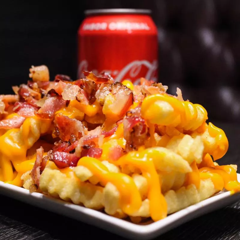 Fritas Pequena C/ Cheddar e Bacon🍟