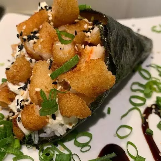 Temaki de Camarão Crocante