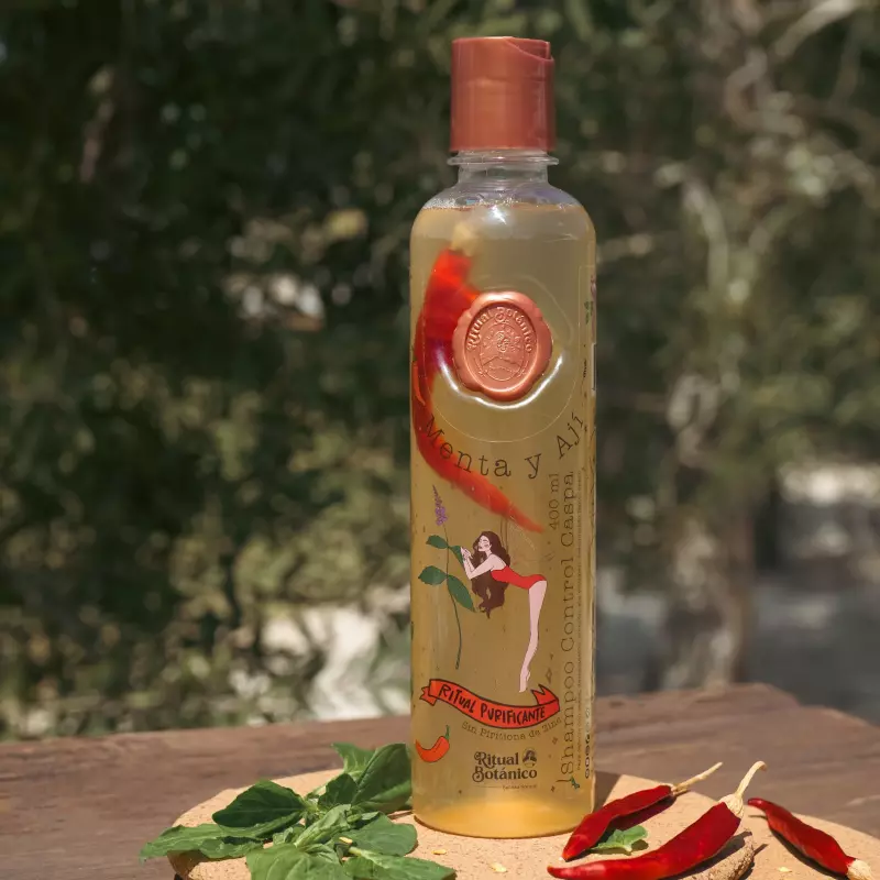 SHAMPOO DE AJI Y MENTA CONTROL CASPA