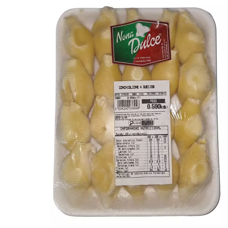 Conchiglione 4 Queijos 550g