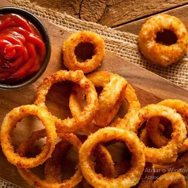 Aneis de Cebola empanada