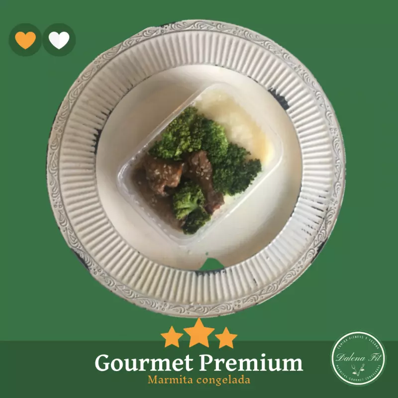 Bife a rolê de Carne, Aipim e Brócolis