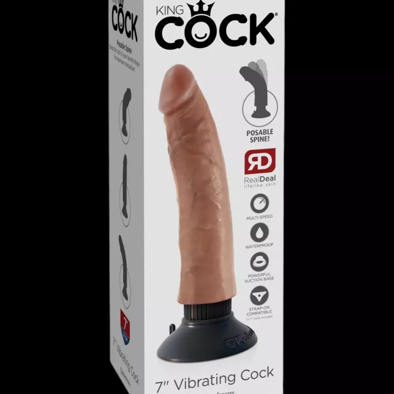 VIBRADOR REALISTA 7" BRONCEADO