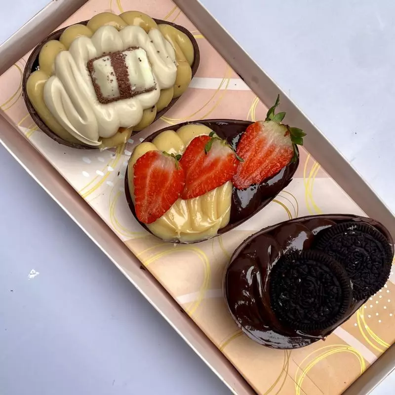 Trio de ovos degustação