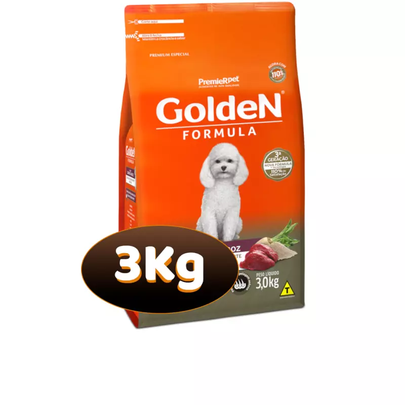 3 Kg - GoldeN Formula Adultos Carne