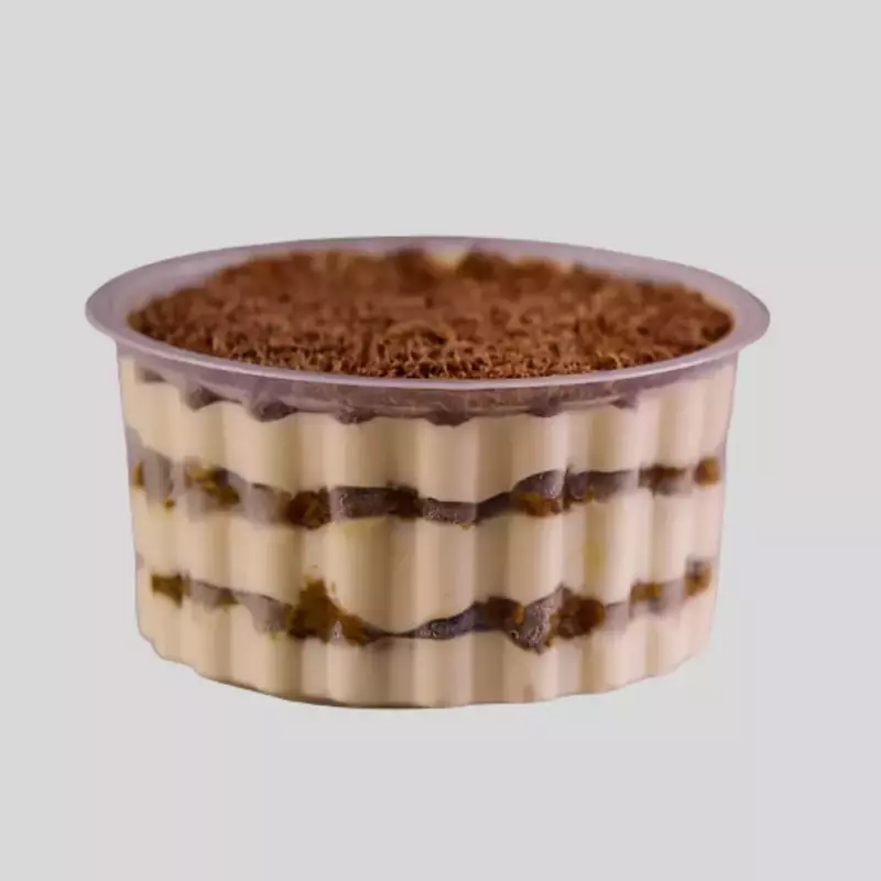 Porcion de tiramisu