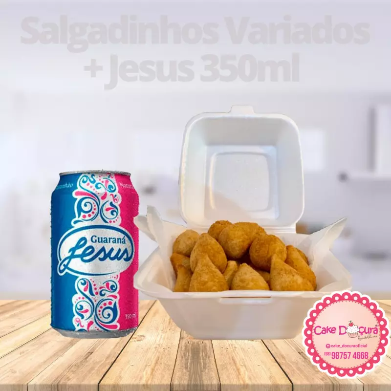 15 Salgadinhos fritos com Jesus 350m