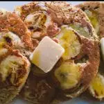 3 Hotcakes integrales con platano