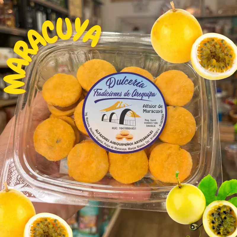 ALFAJORCITOS DE MAICENA Y MARACUYA
