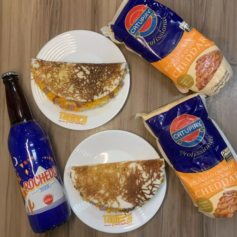 2Tapiocas Suína + Cajuína Rochedo