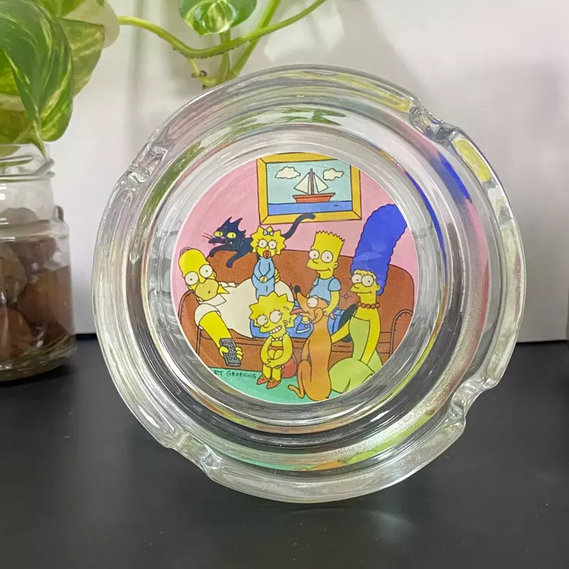 Cinzeiro de Vidro Redondo Simpsons