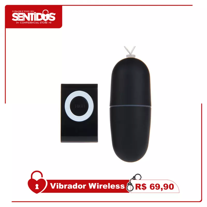 Vibrador com controle sem fio