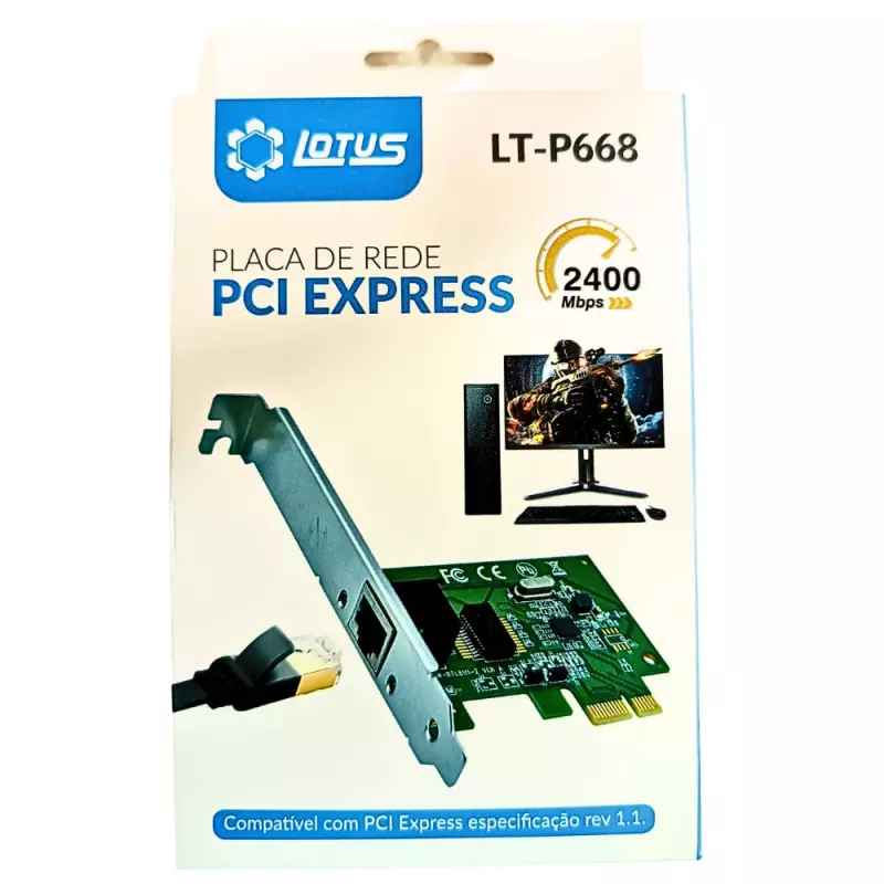 PLACA DE REDE LOTUS PCI EXP LT-668