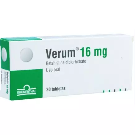 VERUM 16 mg caja X 20 Tabletas