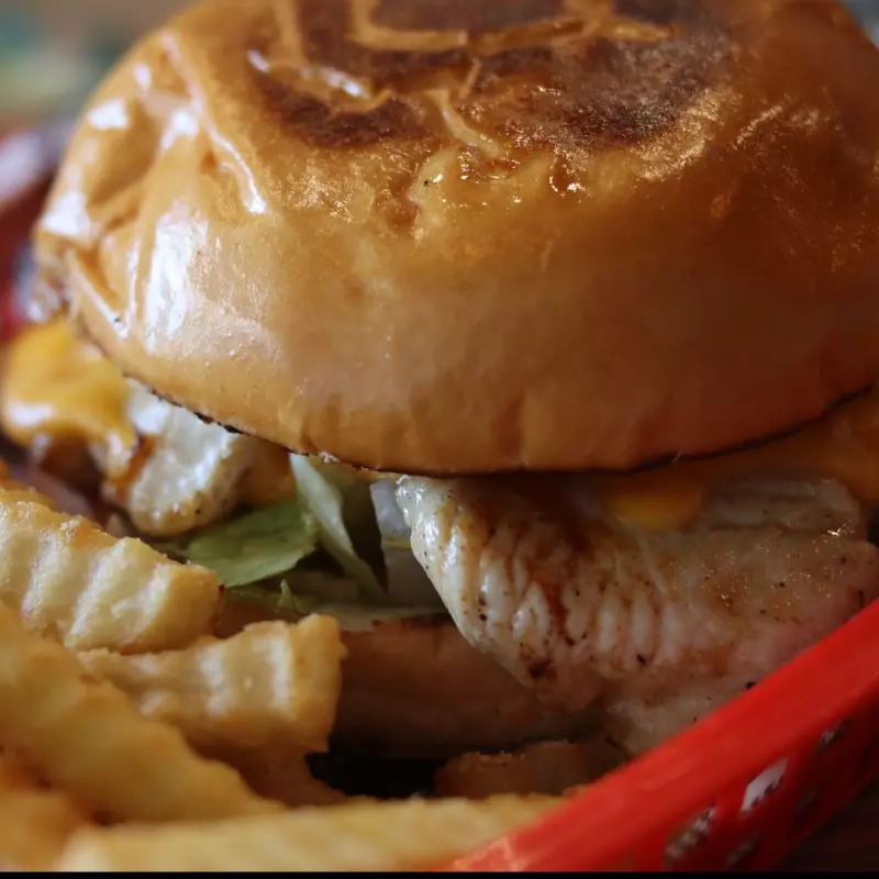 Peri Peri Chicken Burger & Fries