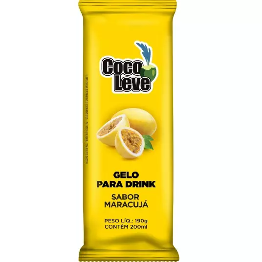Gelo Coco Leve Maracujá 200ml