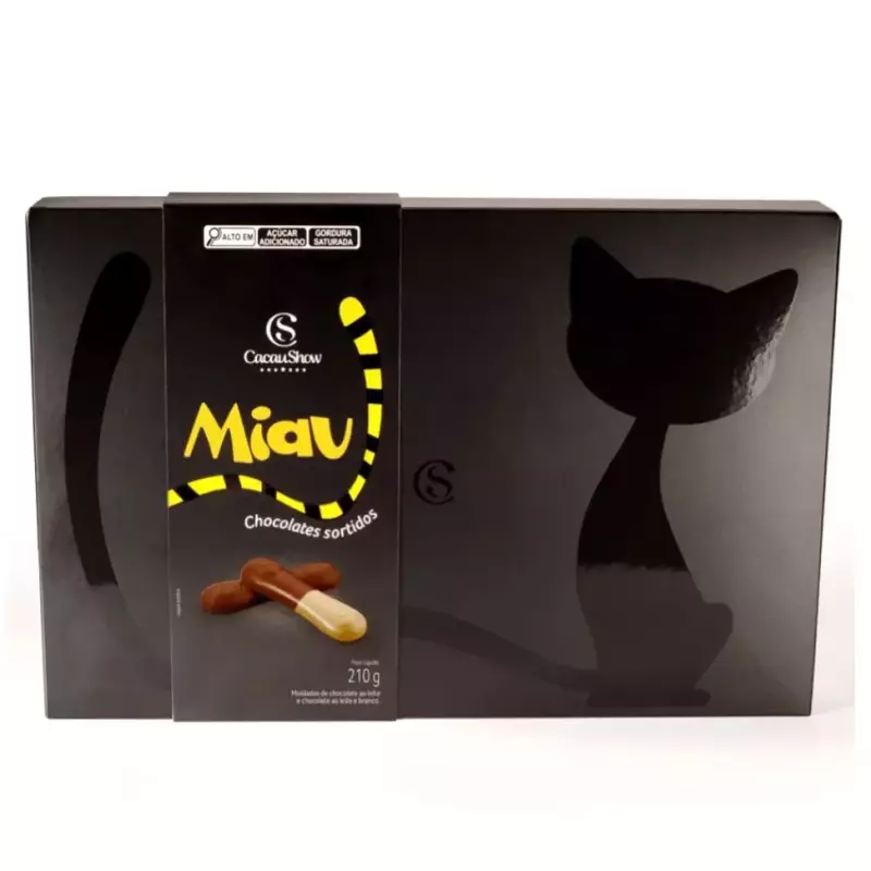 Caixa de Tabletes Miau 210g