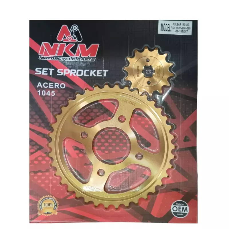 SET SPROCKET PULSAR180UG 14X38 ORO N
