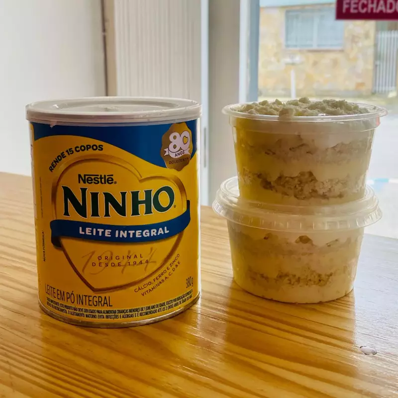BOLO DE POTE SABOR NINHO