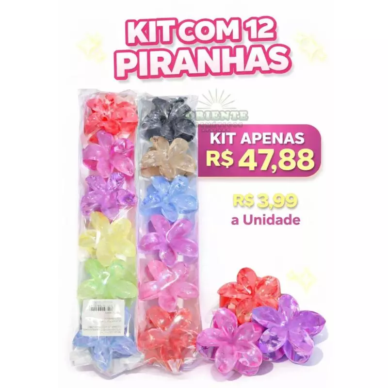 Kit Com 12 Piranhas