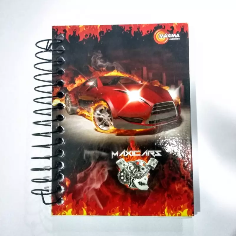 Caderneta Capa Dura 1/8 - Maxicars