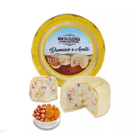 685 - Queijo Trufado c/ Requeijão, Avelã e Damasco Bom da Fazenda