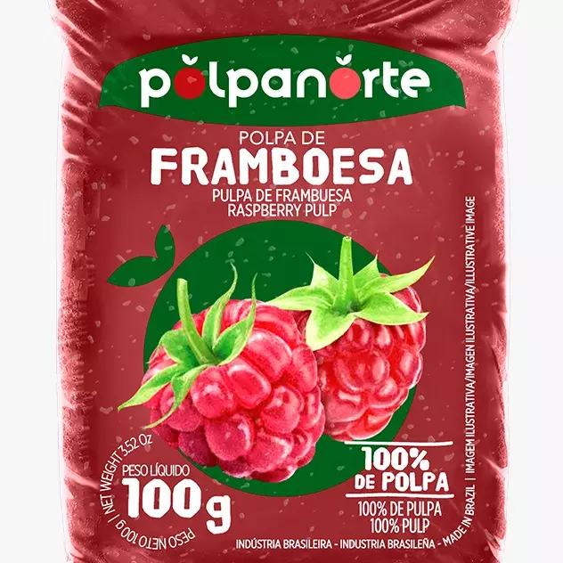 Polpa de Framboesa Polpanorte 100g
