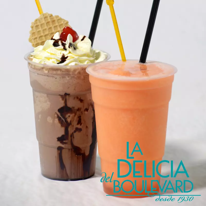 Frappés con leche o cafe