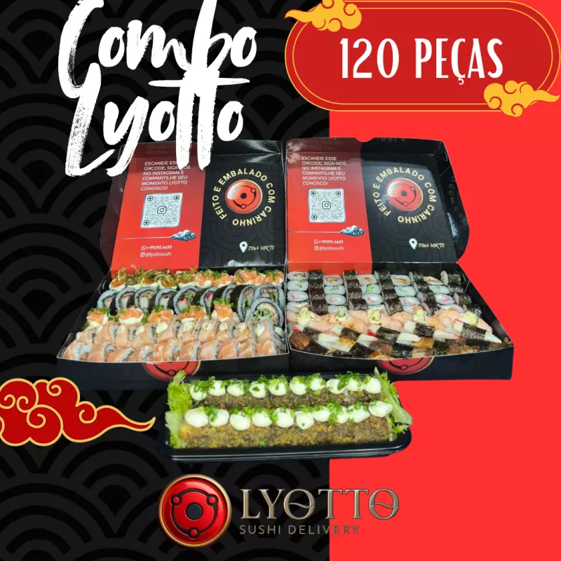 PROMOÇÃO COMBO LYOTTO 120 PEÇAS