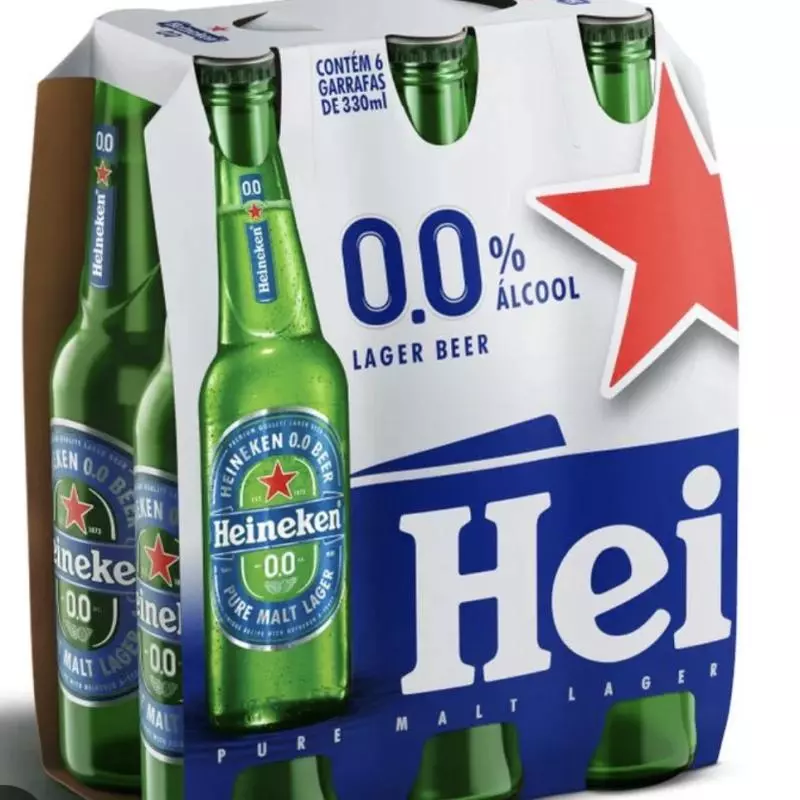 Heineken long330ml sem álcool 6un