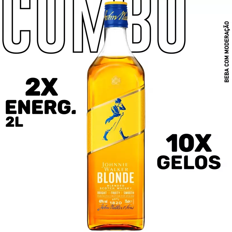 Combo Whisky J. Walker Blonde 750ml