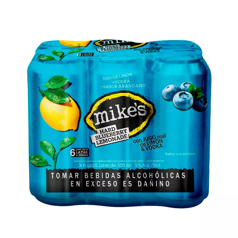 MIKE'S Arándano Lata 355ml Sixpack