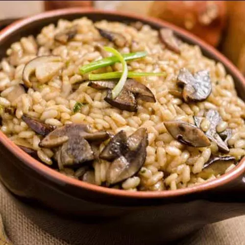 Risoto de cogumelos