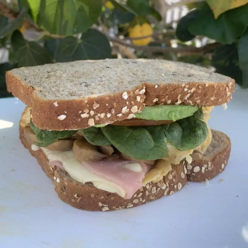 Sándwich de omelet especial