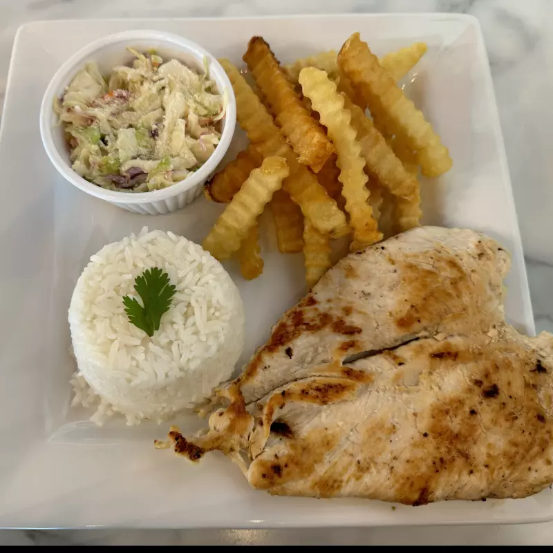 Milanesa de pollo a la plancha