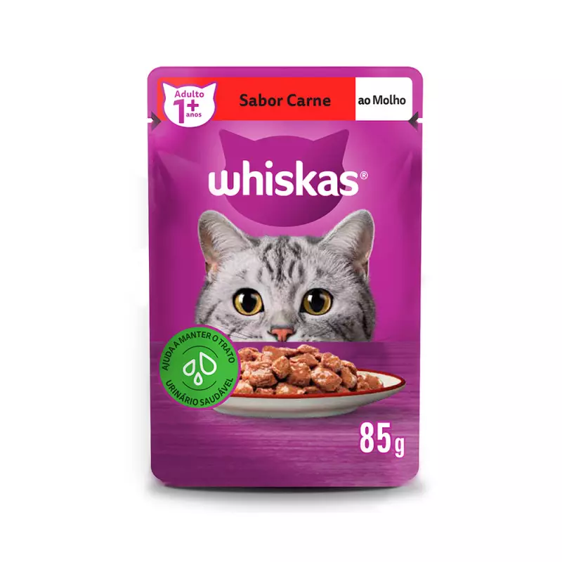 Whiskas Sachê Carne 85g