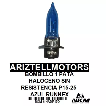 BOMBILLO 1 PATA HALOGENO SIN RESISTE