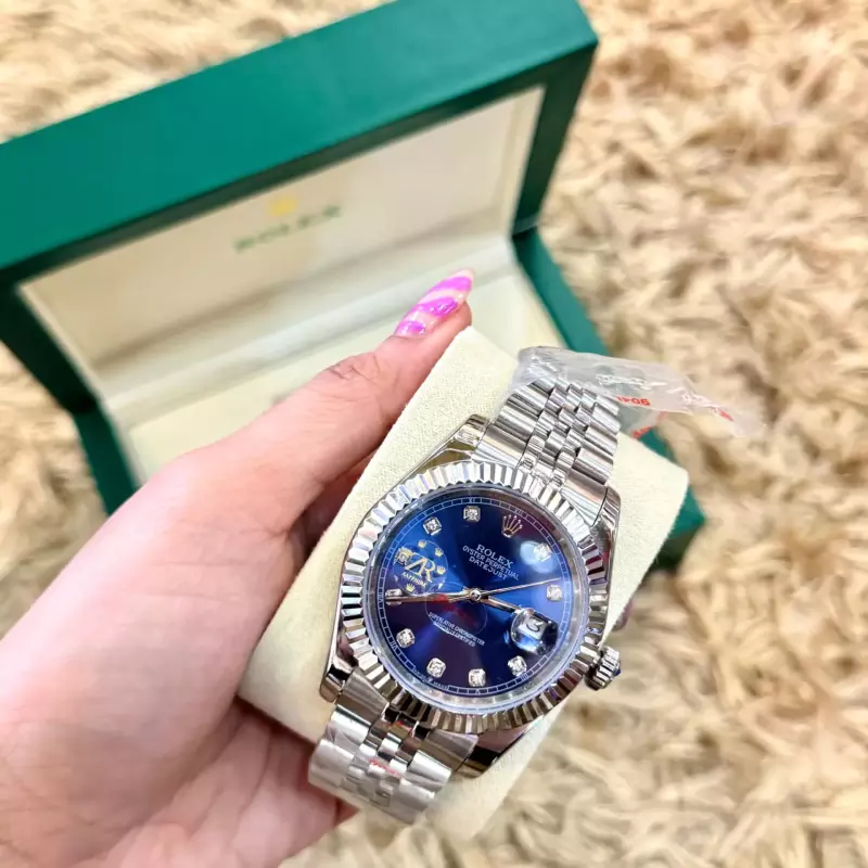 ROLEX SILVER BLUE